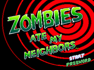 Ultimate Zombies Ate My Neighbors Title Screen